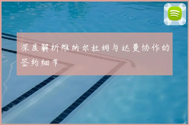 深度解析维纳尔杜姆与达曼协作的签约细节